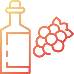 Grape wine icon