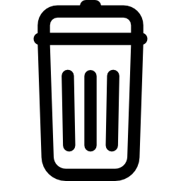 tacho de basura icono