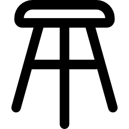sedia di legno icona