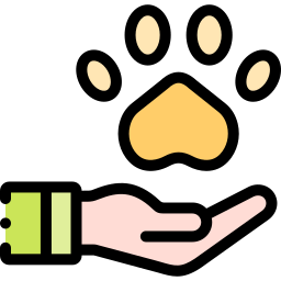 terapia animal icono