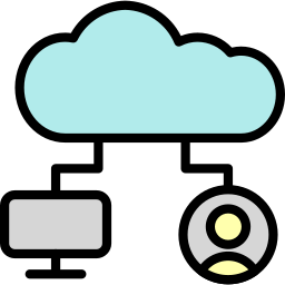 compartición de archivos icono