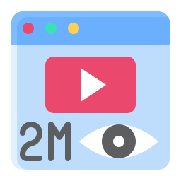 ビデオの再生回数 icon