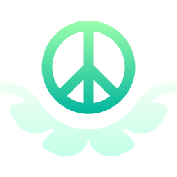 Peace symbol icon