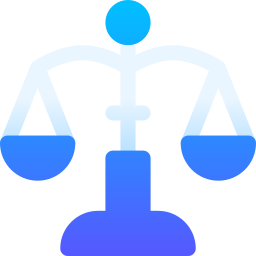 Justice scale icon