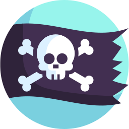 Pirate flag icon