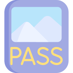 Ski pass icon