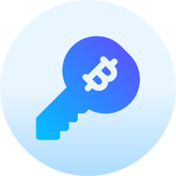 Bitcoin encryption icon