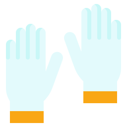 guanti per le mani icona