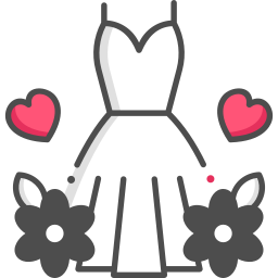 Wedding dress icon