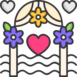 Wedding arch icon