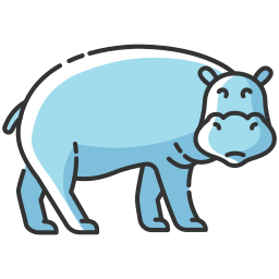 Hippopotamus icon