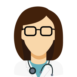 vrouwelijke dokter icoon