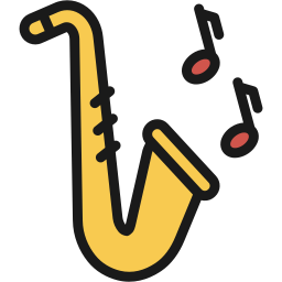 saxofón icono