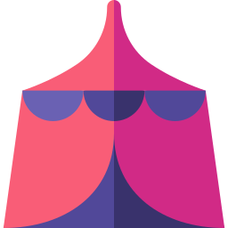 Circus tent icon