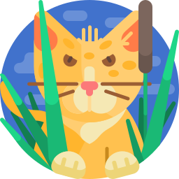 Wild cat icon