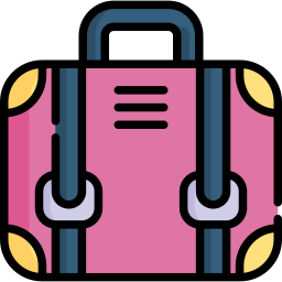 Travel bag icon