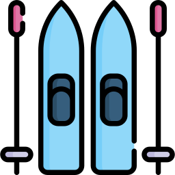 Ski equipment icon