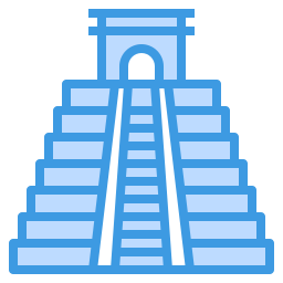 Chichen itza pyramid icon