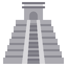 pirámide de chichén itzá icono