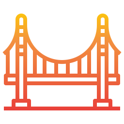 Golden gate icon