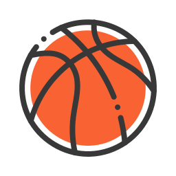 pelota de baloncesto icono