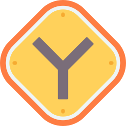 Y intersection icon