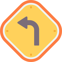Left bend icon