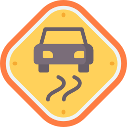 滑りやすい路面 icon