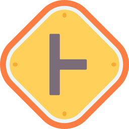 Боковая дорога направо иконка