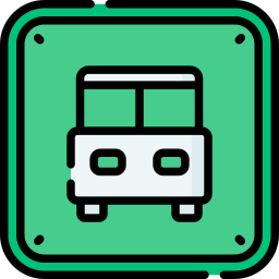 estación de autobuses icono