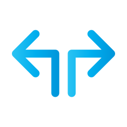 Left and right arrows icon