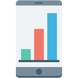mobile analytics icon