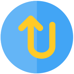 U turn icon