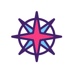 Compass flower icon