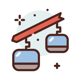 Cable car cabin icon