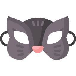 máscara de gato icono