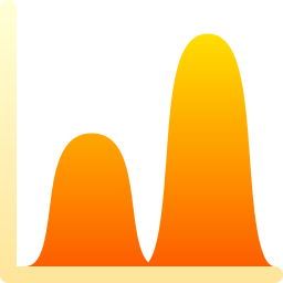 gráfico de linha Ícone