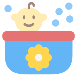 vasca per bambini icona