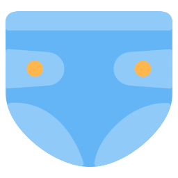 Baby diaper icon