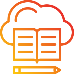 Cloud library icon
