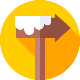 Directional sign icon