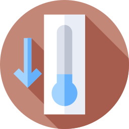 bassa temperatura icona