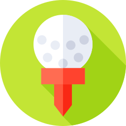 pallina da golf icona