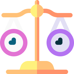 Justice scale icon