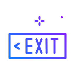 Exit door icon