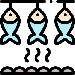 wędzona ryba ikona