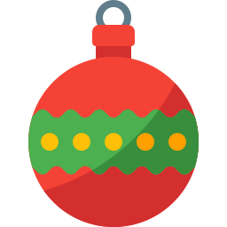 pelota de navidad icono