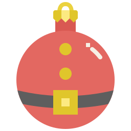 Christmas ball icon