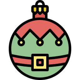 Christmas ball icon