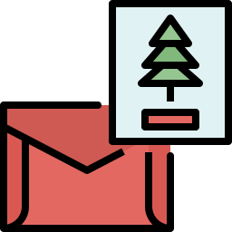 Christmas card icon